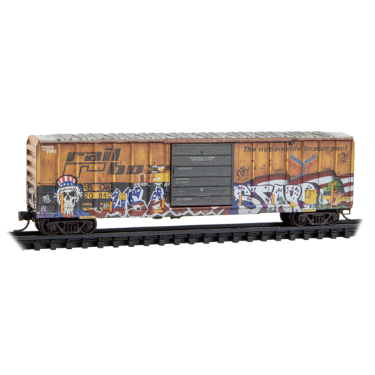 N Scale - Railbox 20840 - 50’ Single Door Rib Side Box Car
