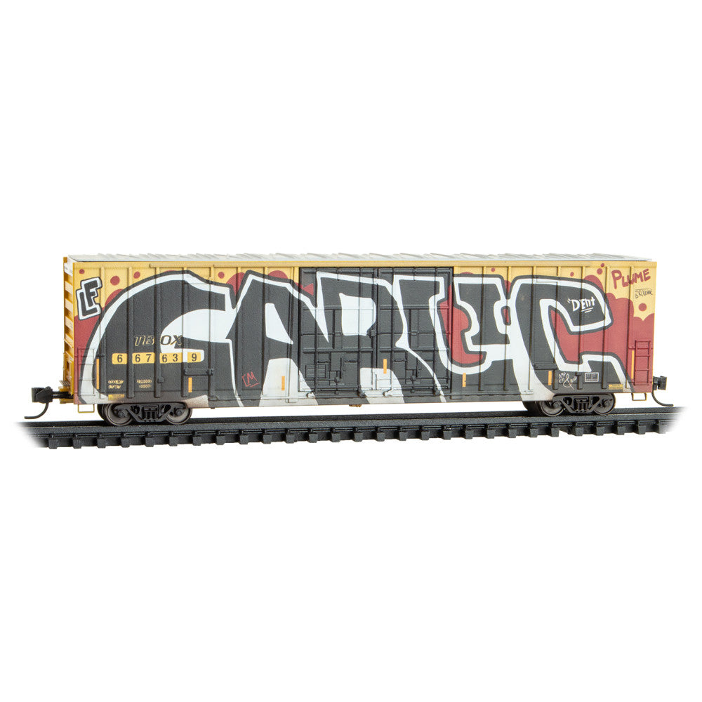 60' Rib Side Boxcar - Weathered TTX - Rd# 667639