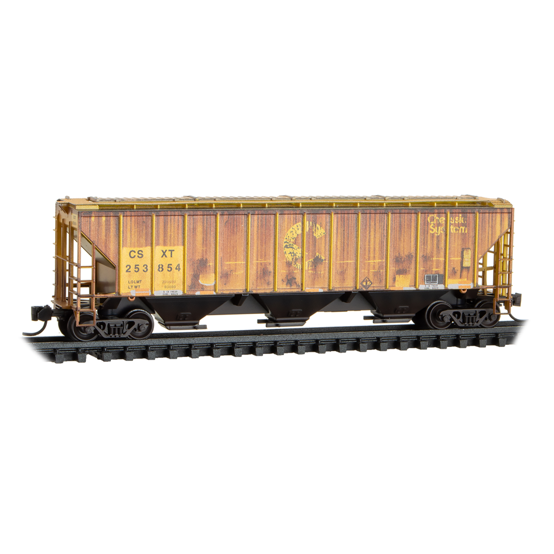 CSX Weathered Covered Hopper Two Pack