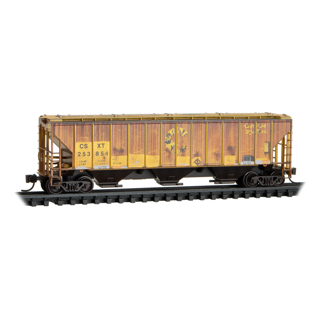 CSX Weathered Covered Hopper Two Pack