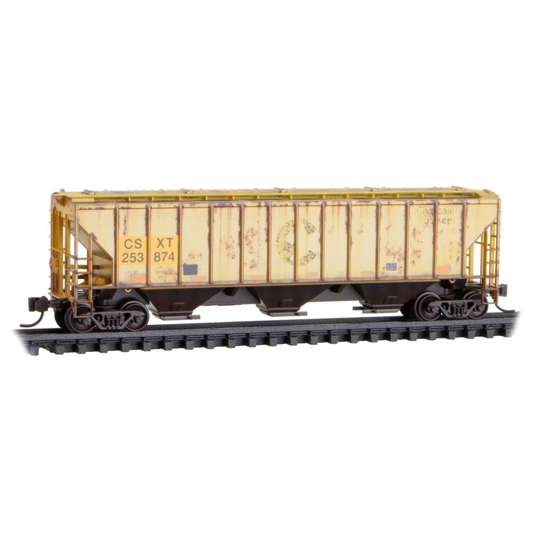 CSX Weathered Covered Hopper Two Pack