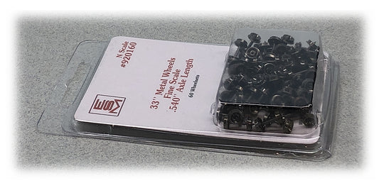 Eastern Seaboard Models 33" Metal Wheelsets - .540 Axle Length - N Scale