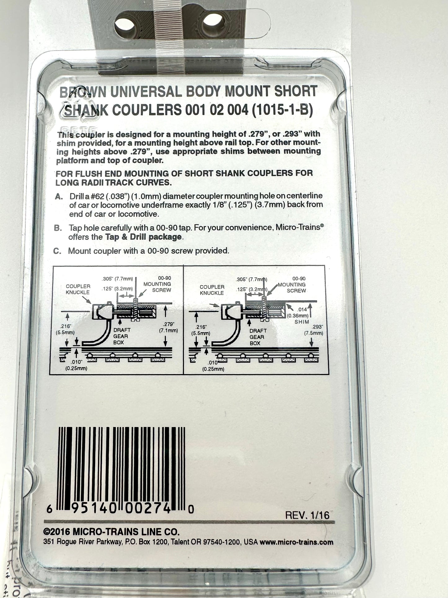BROWN Universal BMC Short Shank Assembled (1015-1-B)
