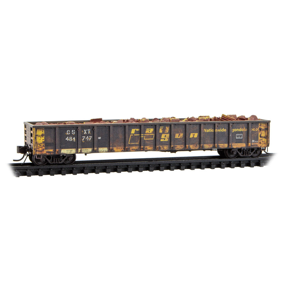 N Scale Weathered CSX ex-Railgon Rd# 481747