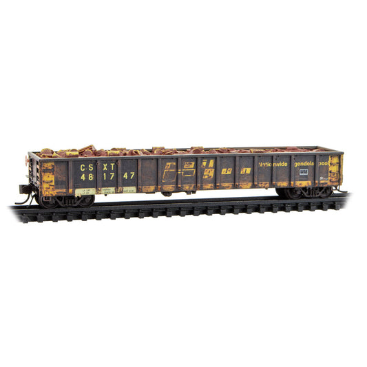 N Scale Weathered CSX ex-Railgon Rd# 481747