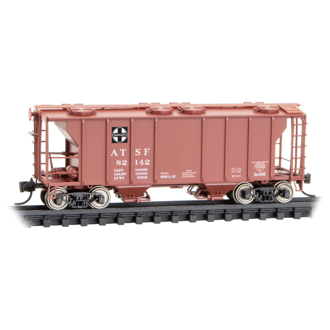 Santa Fe - ATSF Rd# 82142 - Hopper