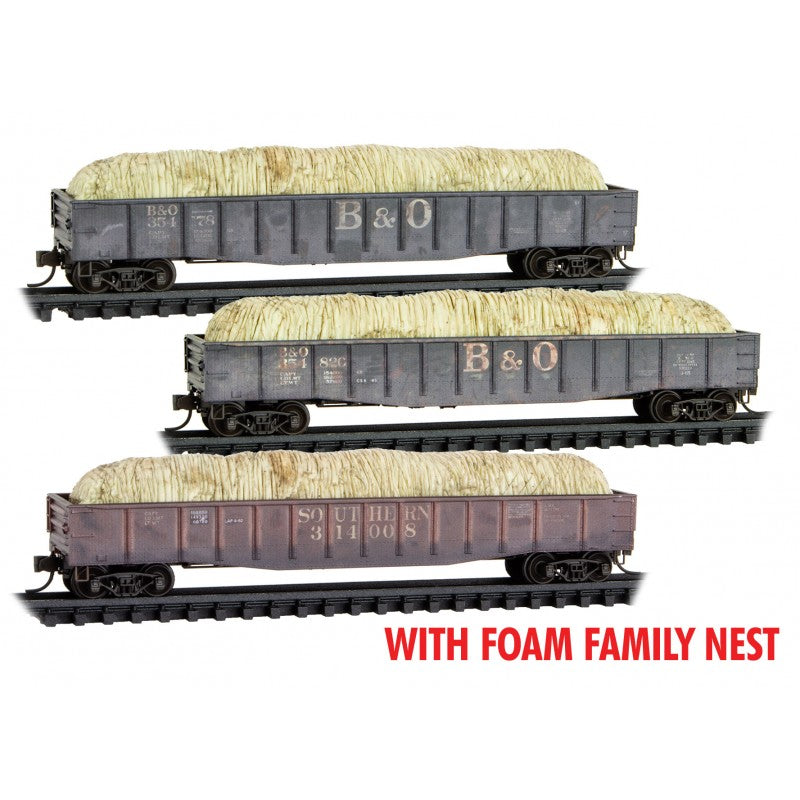 B&O & SOU Gondola with load 3 Pack - Rel. 04/24