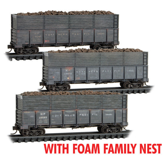 Northern Pacific weathered 3-pk w/beet loads