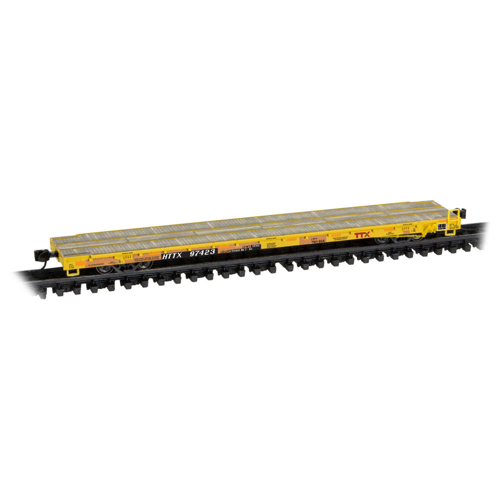 HTTX 97423 60' Wood Deck Flat Car