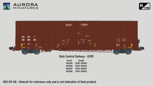 Greenbrier 7550 cf 60’ Plate F Boxcar (2nd Run) - Utah Central Ry. (UCRY) - N Scale